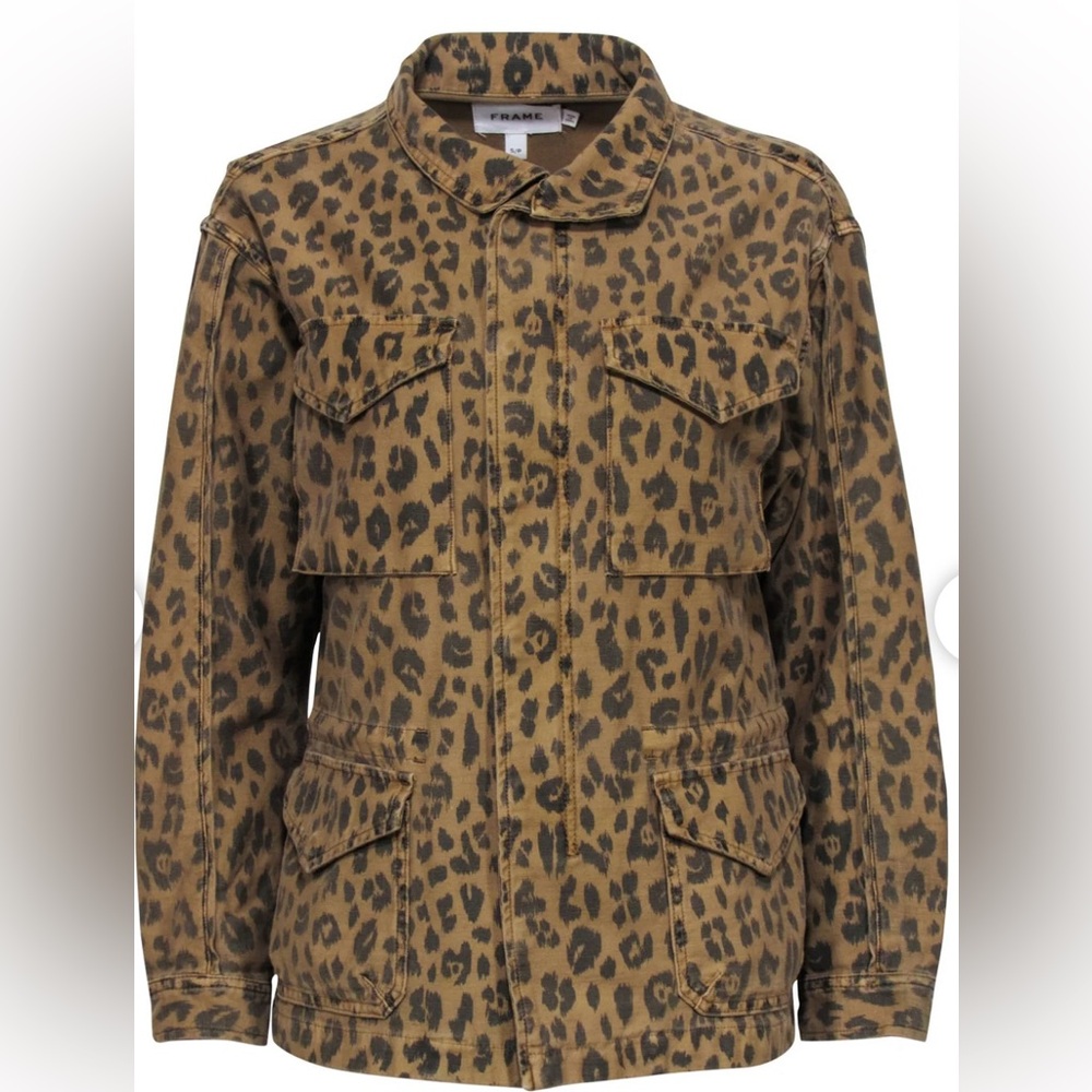 Frame Leopard cargo jacket, size S.